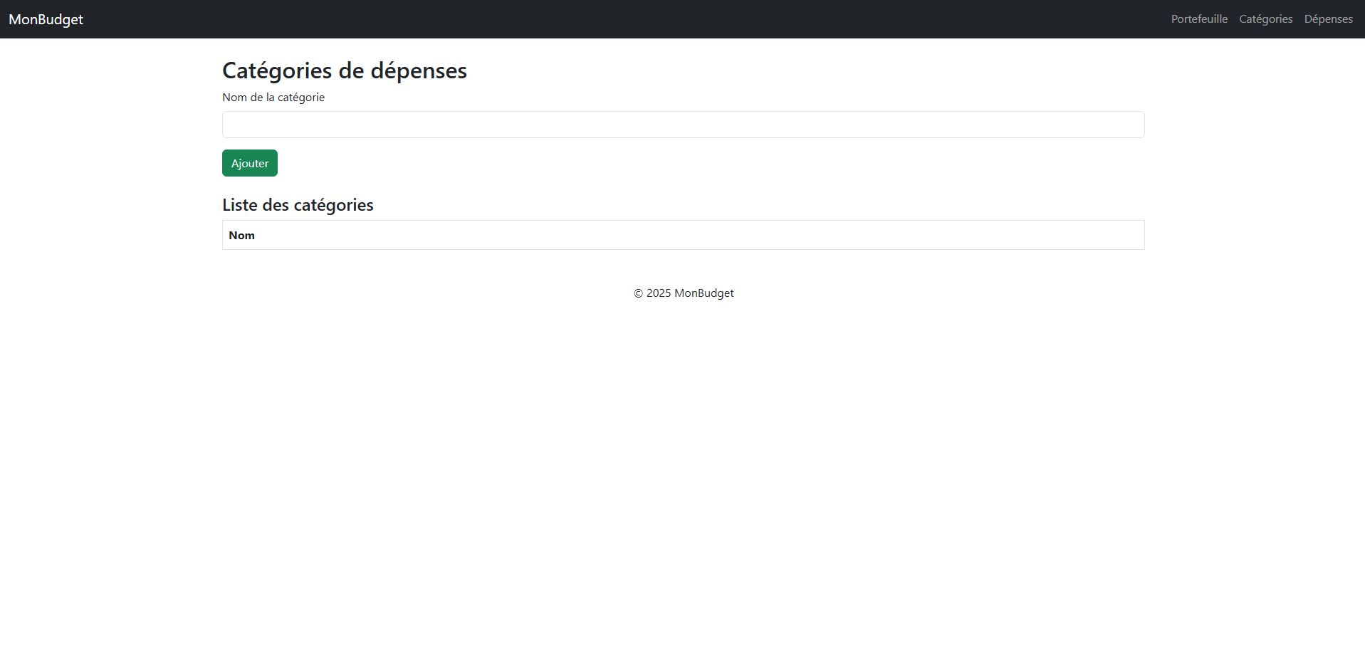 Ajout d’un portefeuille